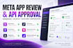 set up meta app review, permissions, api approval and developer configuration
