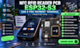 do nfc rfid reader pcb, esp32 s3, usb c pos payment terminal prototype