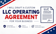 draft a custom llc operating agreement for your business