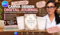 canva design digital journal  journal formatting  prayer journal journal design