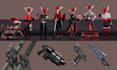 3d model custom vrchat outfit, vrchat assets vrchat clothing  props accessories