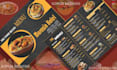 design restaurant food poster and menu