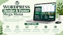 design or fix wordpress header, footer, and mega menu