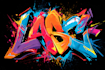 design a custom graffiti logo, street art typography