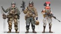 draw military themed character illustrations