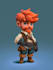 draw 2d game character illustration