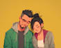 anime couple character art anime style