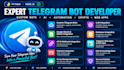 build a custom python telegram bot for ai, automation, crypto, or web apps