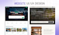 design modern website UI UX