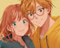 draw a anime couple character art anime
