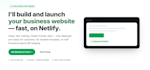 build and launch your business website fast on netlify