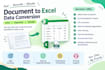convert PDF to excel or CSV with accurate formatting