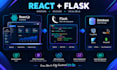 build a full stack web application with react and flask