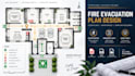 design fire evacuation plan, escape route map and fire safety plan