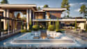 do interior and exterior design, 3d modeling, 2d floorplan with realistic render