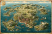 create a beautiful campus map illustration