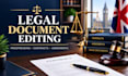 professionally proofread and edit your legal documents