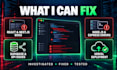 fix and debug your ai generated react next js or node app