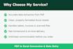 do PDF to excel conversion and data entry