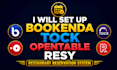 setup bookenda tock opentable resy restuarant reservation system