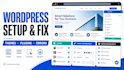 develop responsive wordpress website bugfix installation theme plugin fix error