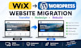 migrate, redesign or transfer your wix website professionally