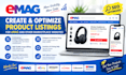 create and optimize product listings for emag and other marketplace website