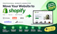 migrate godaddy website duda webflow bigcommerce wix website to shopify