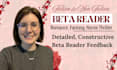 be your beta reader, romance beta reader, beta reader fantasy, memoir, horror