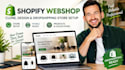 shopify webshop clone, design and dropshipping store setup
