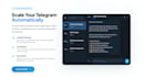develop a custom telegram bot with ai and automation