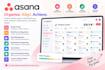 set up jira or asana project and automation, workflows