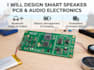 design smart speaker pcb, bluetooth audio, battery and embedded firmware