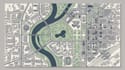 create custom map illustration, flat map, business location map