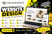 build squarespace, website design, redesign sqaurespace, website development