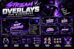 design premium animated twitch overlay and complete stream package