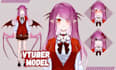vtuber model vtuber rigging vtuber live 2d vtuber model live2d character design