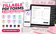 design fillable PDF forms, interactive forms and professional form UI UX