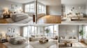 virtually stage empty rooms with realistic furniture