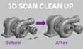 clean up 3d scan, repair mesh, fix stl file and reverse engineer to cad