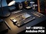 design iot, esp32 and arduino pcb
