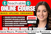 be your teachable course expert, upload content, teachable, lms course organize