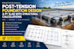 design post tension foundation and pt slab with structural calculations
