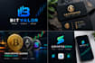 design professional crypto token and  blockchain logo