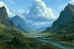 do fantasy landscape illustrations