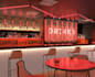 detailed 3d restaurant,cafe, bar,interior design, seating layout,realisticrender