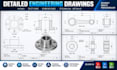 create professional 2d mechanical engineering drawings