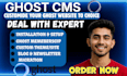 build, customize, redesign, migrate, newsletter, and fix your ghost cms website