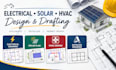 do electrical drawing, solar plan, hvac design autocad drawing
