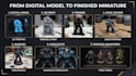 3d print and professionally paint your custom miniature